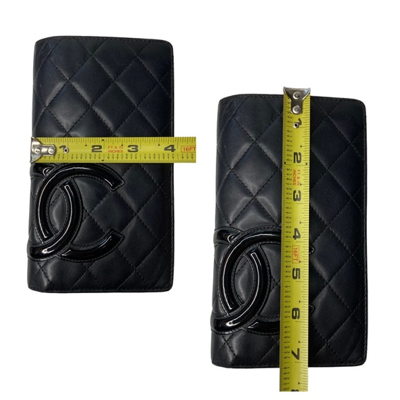 CHANEL Cambon Black Quilted Lambskin Leather Wallet - Picture 14 of 16